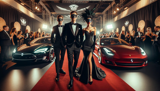 S.3.X.Y. Tesla Photoshoot & Red-Carpet Masquerade Sponsored by Sharp Exotics